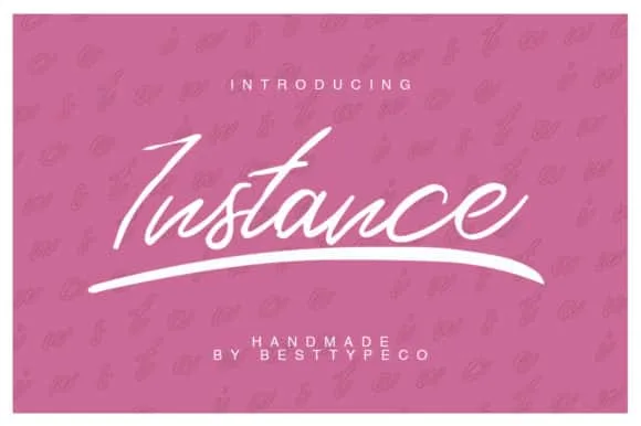 Instance Script Font
