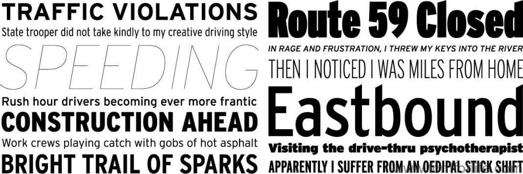 Interstate Font Family