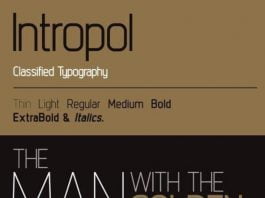 Intropol family Font