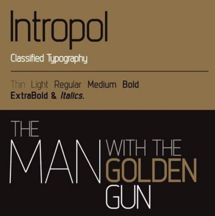 Intropol family Font