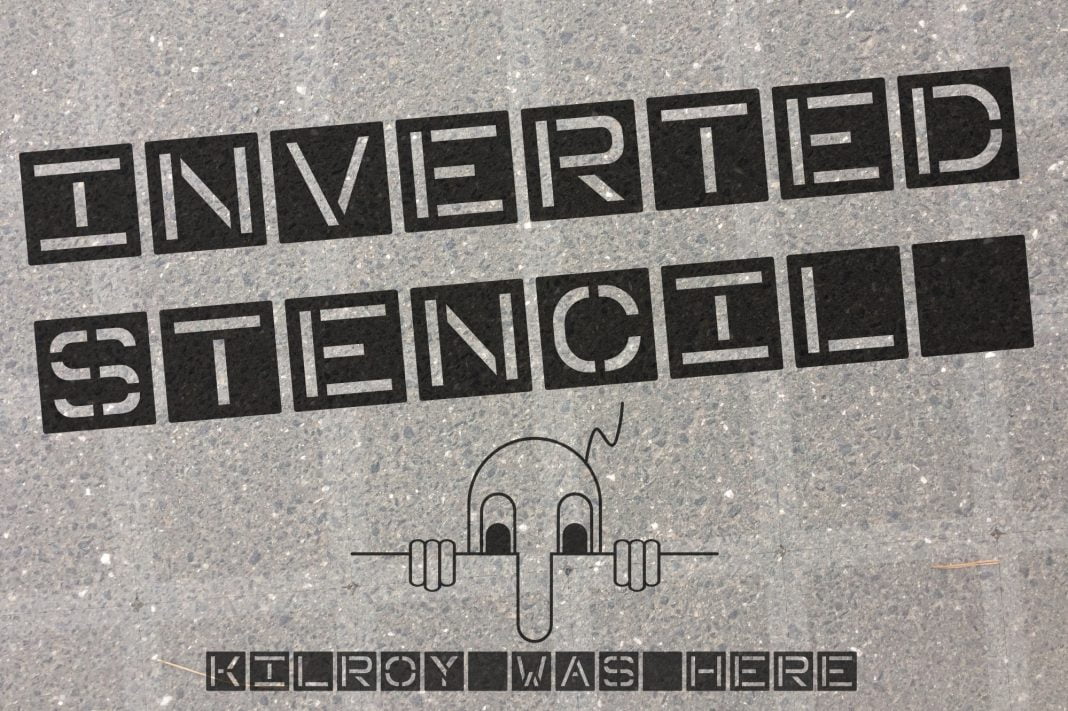 Inverted Stencil Font