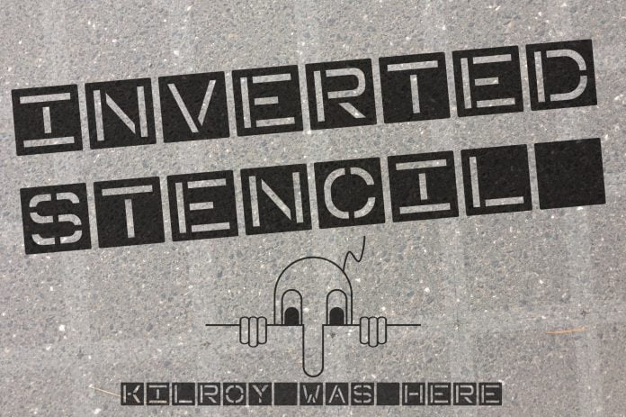 Inverted Stencil Font