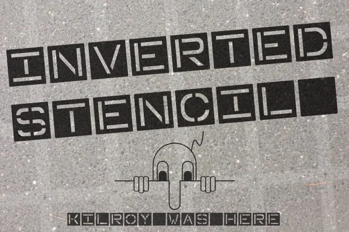 Inverted Stencil Font
