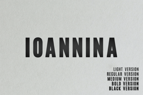 Ioannina Family Font