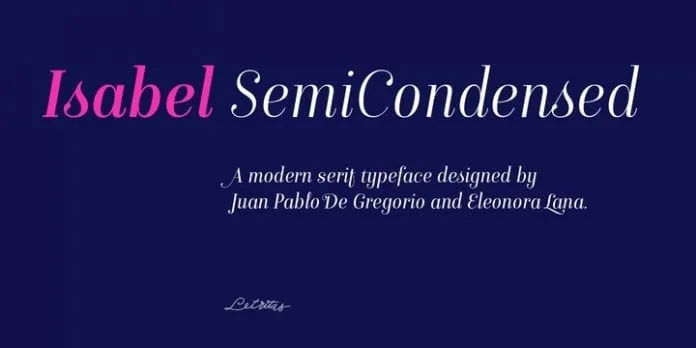 Isabel SemiCondensed Font