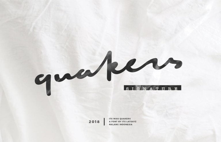 Its Miss Quakers Font Free Download