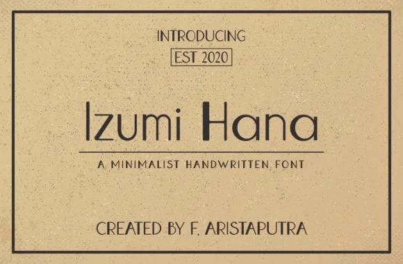 Izumi Hana Font