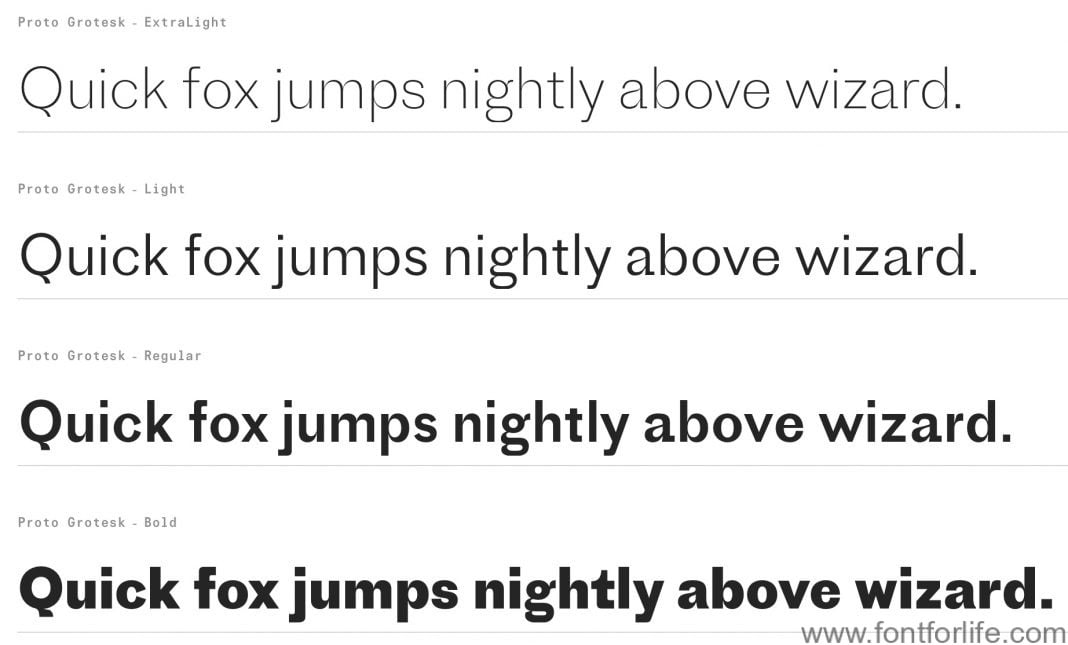 Proto Grotesk Font