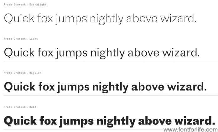 Proto Grotesk Font