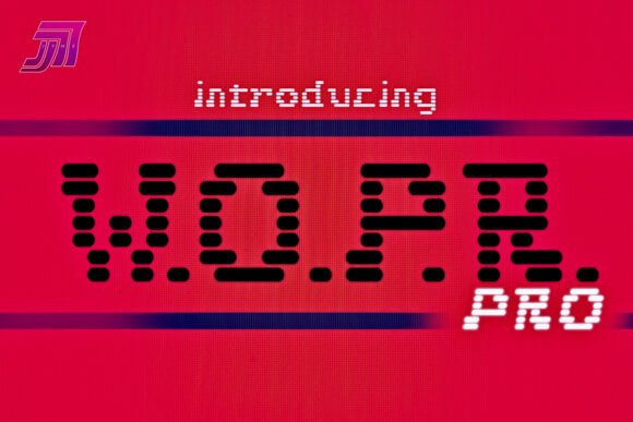 JVNE W.O.P.R Font