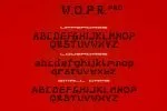 JVNE W.O.P.R Font