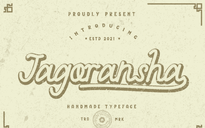 Jagoransha - Monoline Font