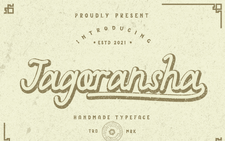 Jagoransha - Monoline Font