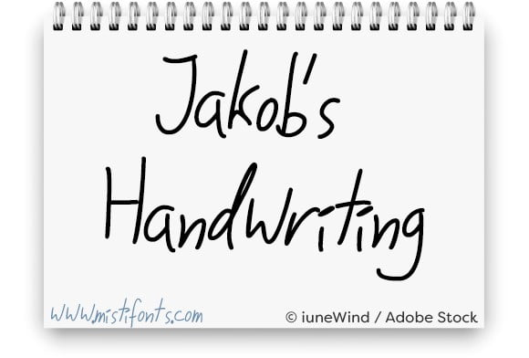 Jakob's Handwriting Font
