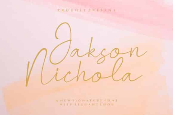 Jakson Nichola Font