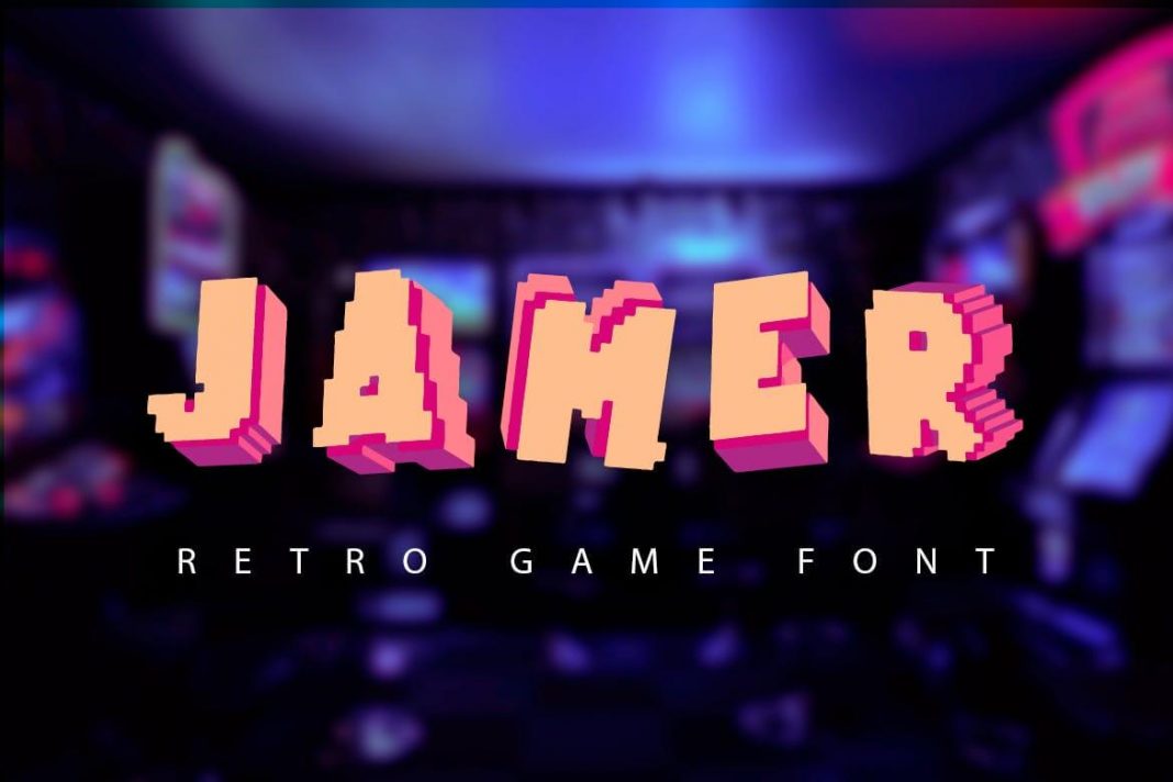 Jamer retro game font