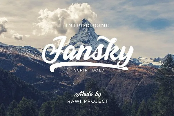 Jansky Casual Script Font