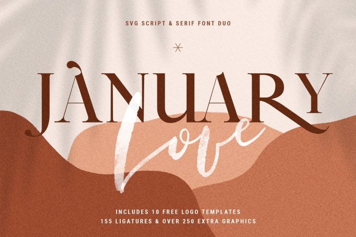 January Love SVG Font