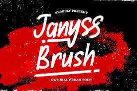 Janyss Brush Font