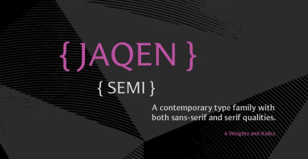 Jaqen Semi Font Family
