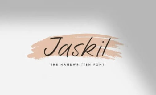 Jaskil - The Handwritten Font