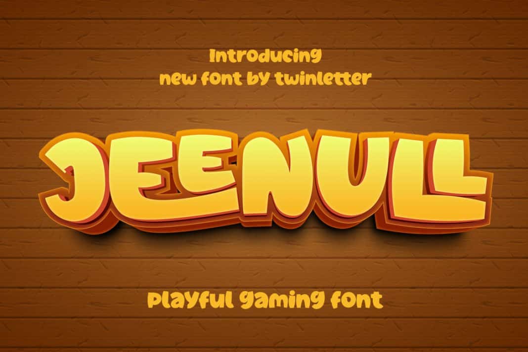 Jeenull Playful Display Font