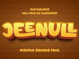 Jeenull Playful Display Font