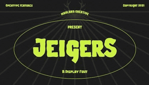 Jeigers Display Font
