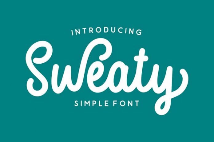 Sweaty - Bold Script Font