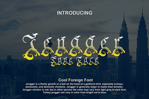 Jengger Font