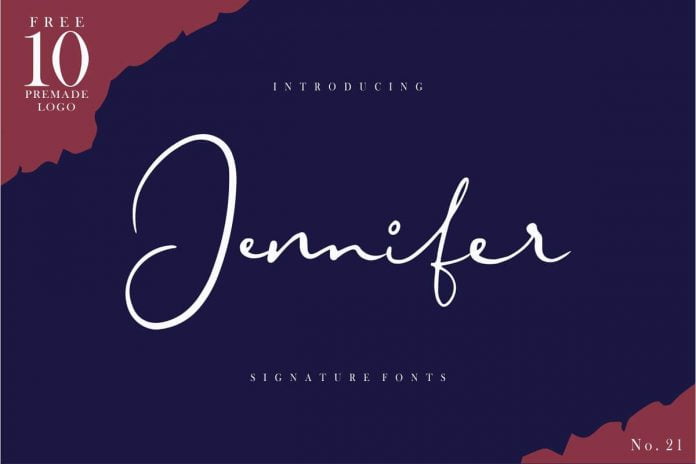Jennifer Signature Fonts