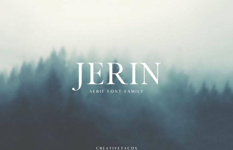 Jerin Serif Font Famiy Font Free Download