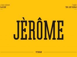 Jerome - Condensed Slab Serif