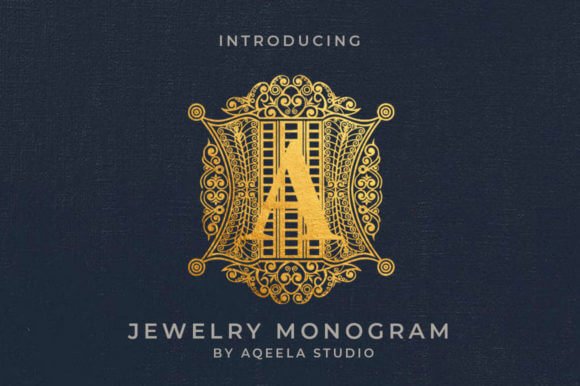 Jewelry Monogram Font