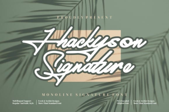 Jhackyson Signature Font