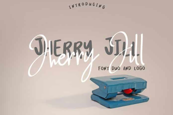 Jherry Jill | Font Duo + 6 Logos