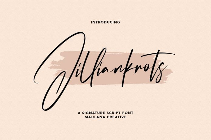 Jilliankrots Signature Font