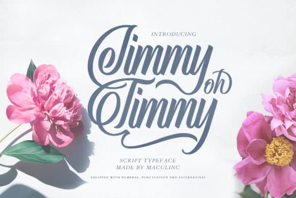 Jimmy Oh Timmy Font
