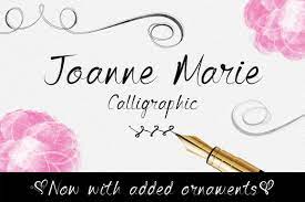 Joanne Marie Calligraphic Font