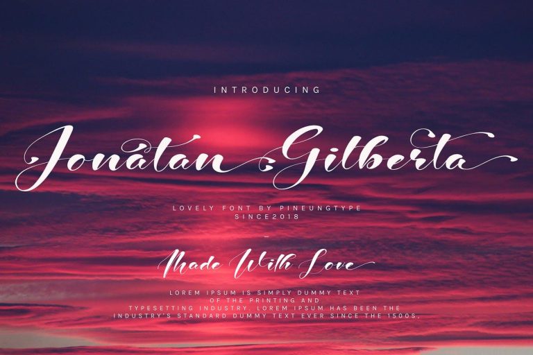 Jonatan Gilberta Font Free Download