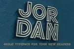 Jordan Display Font