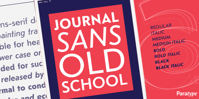 Journal Sans Old School Font Family