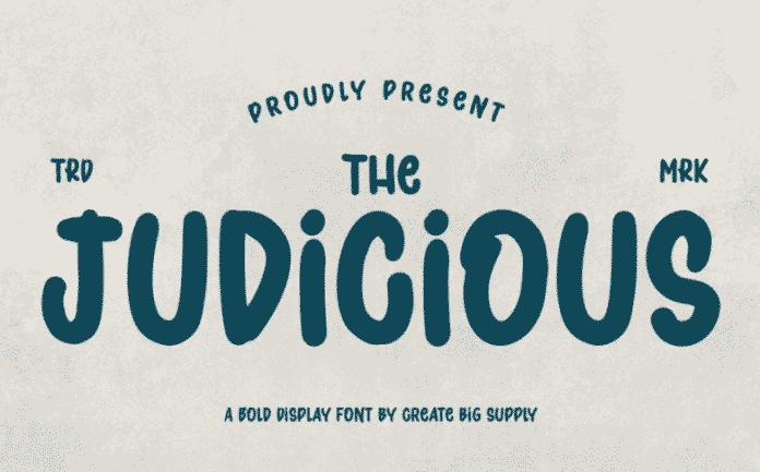 Judicious - Bold Display Font