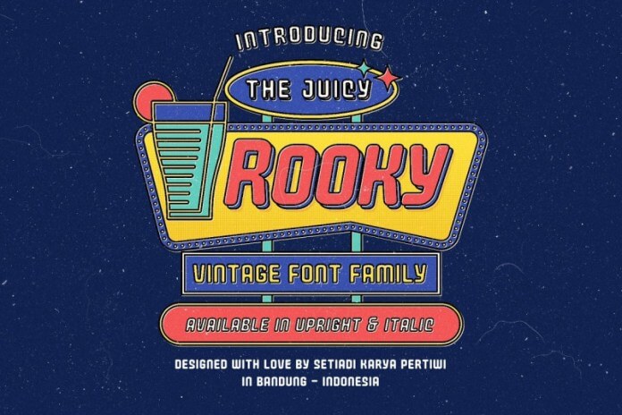 Juicy Rooky Vintage Family font