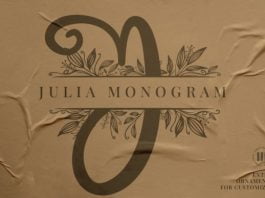Julia Monogram Font
