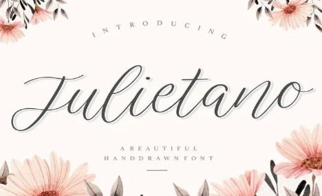Julietano YH - Modern Calligraphy Font