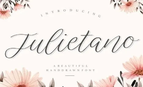 Julietano YH - Modern Calligraphy Font