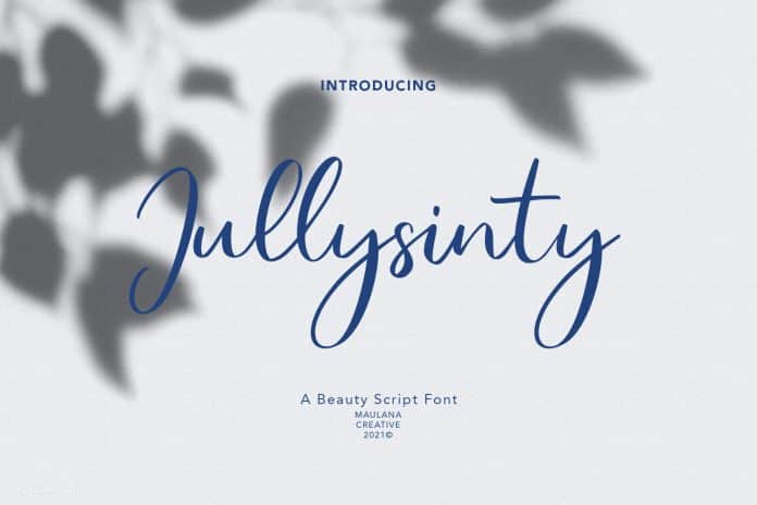 Jullysinty Beauty Script Font