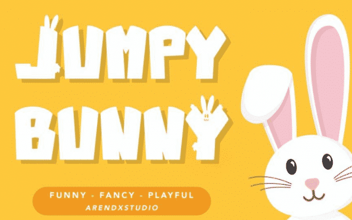 Jumpy Bunny Cute Display Font