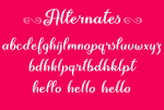June Calligraphy Font